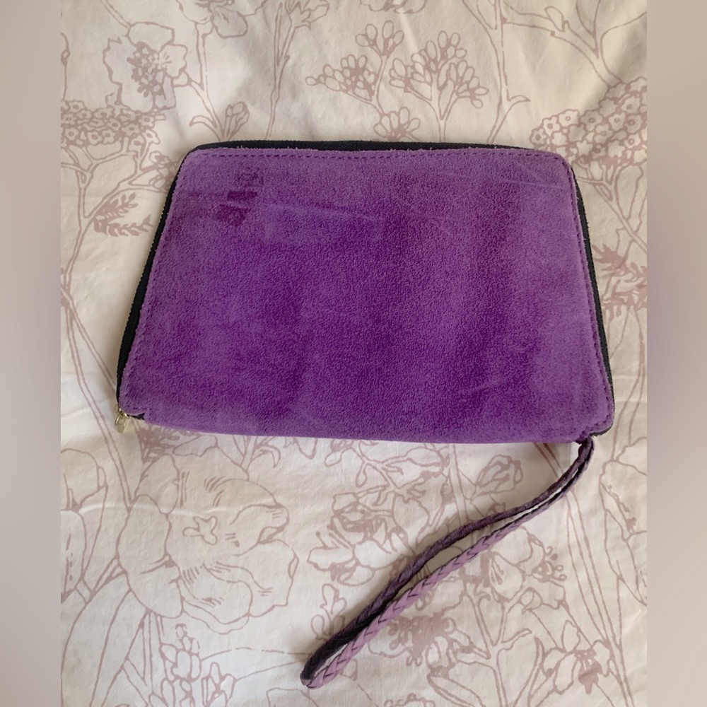 H&M Purple Suede Leather Wristlet - Never used